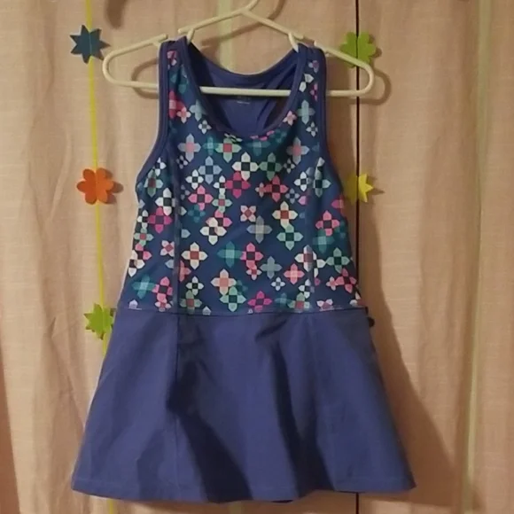 gymboree blue dress Womens Mommy And Me Short Flutter Sleeve Eyelet Poplin Woven Tiered Dress - Blue Belle - BLUE